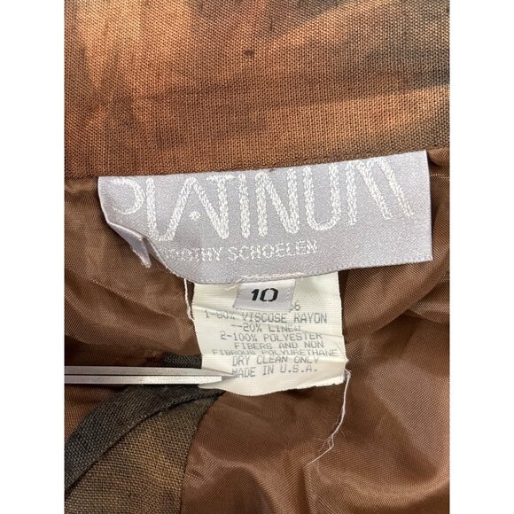 Vintage Platinum Timothy Schoefern Tie-Dye Midi Skirt Women Size 10 - Picture 5 of 6